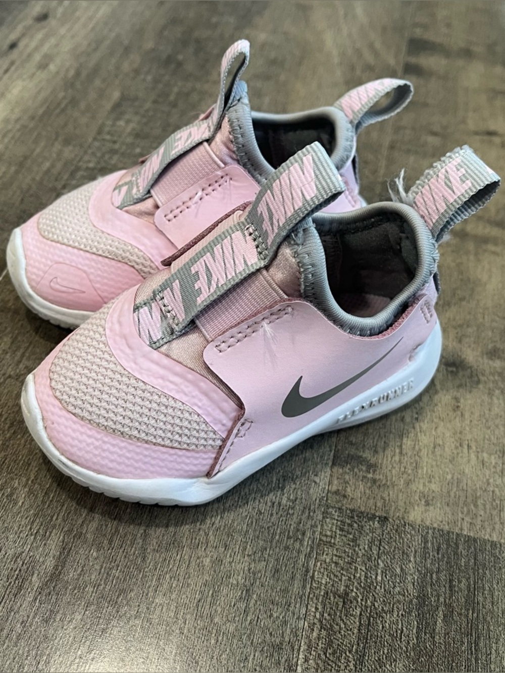 Nike Flex Pink White Baby Toddler Kids Sneaker Shoes 4C